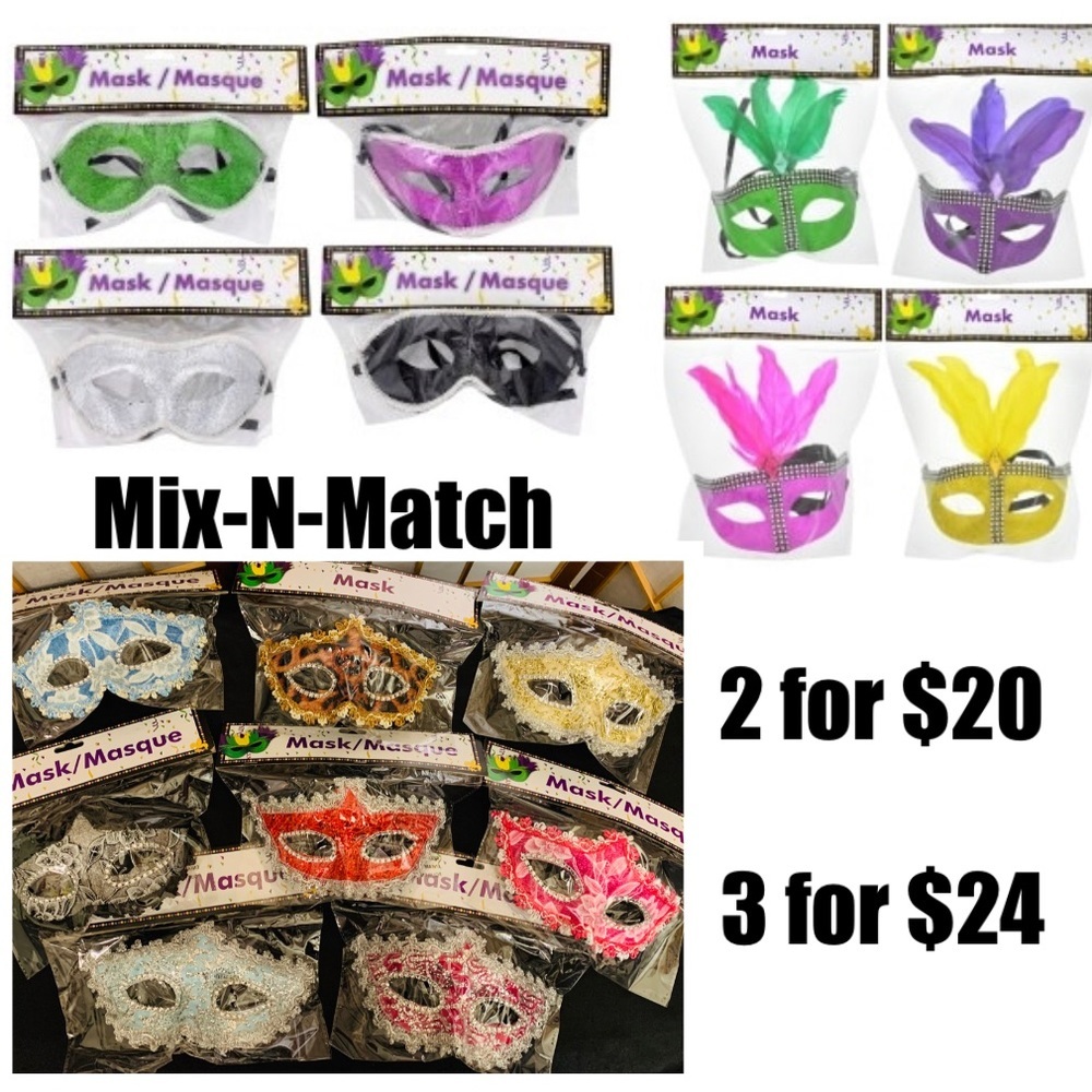 MARDI GRAS MASKS - Picture 3 of 4